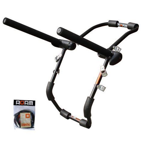 Strap on bike store rack