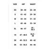 Womens Navaeh Short Size Chart