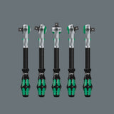The ratchet head pivots freely and can be locked into any defined position by using the slide switch that is positioned on either side. It is even possible to work in very confined and difficult-to-access areas with enhanced hand clearance. The prede