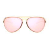 Tifosi Selca Sunglasses Crystal Brown with Pink Mirror Lens
