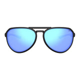 Tifosi Selca Sunglasses BlackOut with Sky Blue Mirror Polarized Lens
