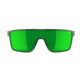 Tifosi Sanctum Sunglasses Crystal Smoke with Green Mirror Polarized Lens
