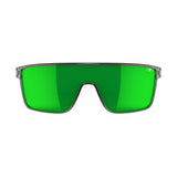 Tifosi Sanctum Sunglasses Crystal Smoke with Green Mirror Polarized Lens
