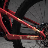 DYEDBRO MTB FRAME PROTECTION - BLEACH TIE DYE CLEAR