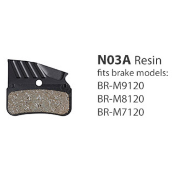 Shimano BR-M9120/M8120 Resin Pad with Fin 4-Piston N03A