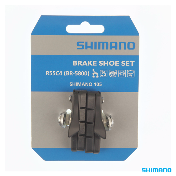 Shimano BR-R7000 BR-5800 Brake Shoe Set R55C4 Cartridge Black 1Pr