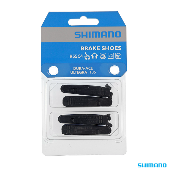 Shimano BR-R9100 Brake Pad Inserts R55C4 For Alloy Rims 2 Pair