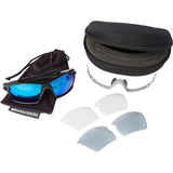 Madison Engage 3 Lens Kit Gloss Black Frame - Blue Mirror/Smoke/Clear Lens