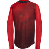 Madison Flux Mens Long Sleeve Jersey Marble Red Rear